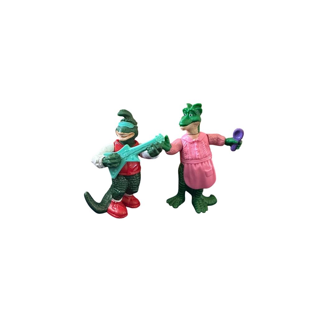 2 Vintage Dinosaurs Toy 1990's